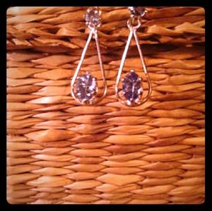 Natural Blue Tanzanite Sterling Silver Earrings